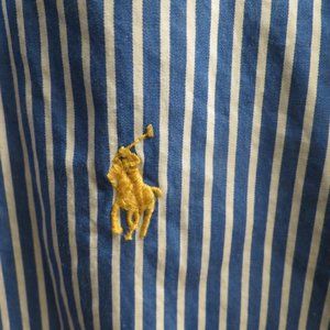 Ralph Lauren Mens Polo Shirt Oxford Shirt Striped